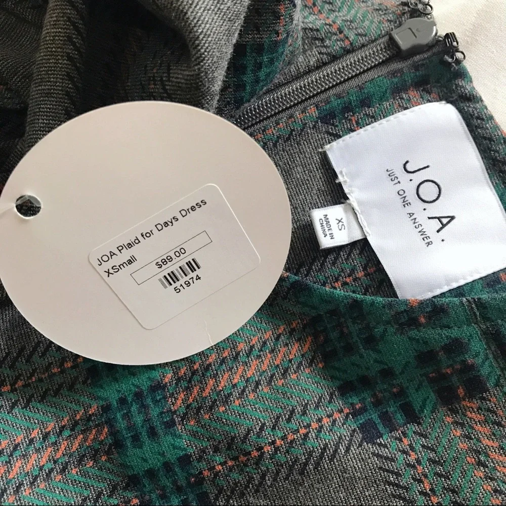 j.o.a. ⋆ plaid ruffle dress